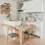 한샘싱크대 밀란 100 플랫화이트 기본 ㄱ자 : 한샘리하우스 감각디자인