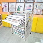 미술작품 건조대 미술학원 이동식 아트 건조랙 도화지 : 태산-글로벌