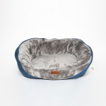 [까사보니따] 꿀잠 소프트베드 타원형 투톤그레이 / 반려동물 쿠션 방석 : casabonita