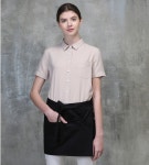 아룸다움가운 블랙 미니 앞매듭 랩 앞치마 : 아룸다움가운 유니폼