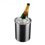 스테인레스 2000Ml 스틸 실버 맥주 머그잔 350ml/500ml 이중 벽 커피 : 가로수-1