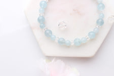 A급 천연 아쿠아마린 AA+급 천연 백수정 인디스카이블루68 팔찌 원석팔찌 커플팔찌 데일리팔찌 천연원석 3월탄생석 4월탄생석 탄생석... 