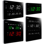 CMOS 디지털 벽걸이 RT25R 무소음 LED 시계 FM 전파수신 전자 벽시계 평생AS 개업 선물 : 조하몰