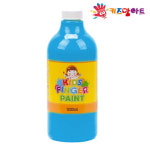 창의력 오감발달 유치원 어린이집 촉감놀이 미술놀이 핑거페인트 1000ml 낱색 하늘색 : 더비츠로