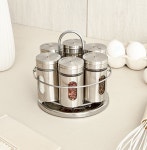 손잡이 회전 스텐 양념통 6종세트 거치대포함 거치대포함 : 소소리브