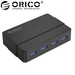 오리코 H4928-U3 USB허브 유전원 4포트 USB3.0 12V아답터 개별LED : 오리코