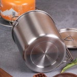 워터 H8135-bhrc 우유 캠핑 로버 750ml 스테인레스 식탁 접이식 머그잔 휴대용 : 가로수-1