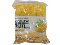 이엔푸드 정성담은 단무지(슬라이스)1kg 유통기한 24년11월20일까지 : 와사비푸드