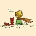 어린왕자와 사막여우 열접착식 전사지 용지 필름 에코백 의류 DIY용 리폼패치 : 다이찌몰