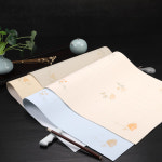 빈티지 편지지 복고선지 밀랍염색전 사척사개칠언대련목판수인과 암자화전소영연서방대련반생숙붓글씨서예작품지국전출전선지 : detraa