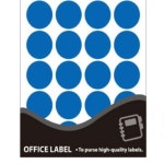 원형 색깔 분류 동그라미 어린이집 스티커 19mm 파랑 : 규즈몰