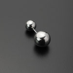 써지컬스틸 트윈 빅 볼 페이크 귀걸이 E-0335 : 예쁜돌