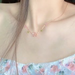 자연느낌 벚꽃 목걸이 : 봄망초