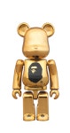베어브릭 베이프 23th Anniversary Gold 100% Bearbrick ape : Jusia