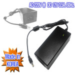 국산 DC12V 3.5A 어댑터 LCD LED 모니터 호환 코드분리형 인렛타입 : 대성전자아답터