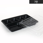 JW JB-004-A 7칸 도시락 800개 SET 배달 포장 일회용기 : 다포장