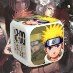 탁상시계 탁장  나루토 조명 시계 어린이 알람 학생 만화 LED 다채로운 깜박이 테이블 램프 생일 선물 : 시아몰시아몰