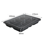 JW JB-004-A 7칸 도시락 800개 SET 배달 포장 일회용기 : 다포장