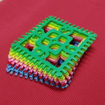 [3DforYou] 양말목공예 A형사각숫자 양말목티매트 직조틀시계/직조틀+시계부속/랜덤컬러/체험 DIY키트/방과후 교육키트/취미,공예... 