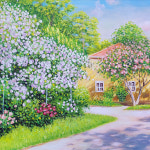 봄 - 요한 크로우덴 중대형 유화그림 거실액자 명화 풍경화 : 아트모션