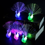 수면등 느낌있는 5 공작 손가락 반지 빛 다채로운 LED 빛나는 오픈 광섬유 야간 조명 어린이 성인 파티 보컬 콘서트 용품 : 시아몰시아몰