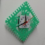 [3DforYou] 양말목공예 D형사각숫자 양말목티매트 직조틀시계/직조틀+시계부속/랜덤컬러/체험 DIY키트/방과후 교육키트/취미,공예... 