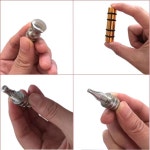 PDR King-페인트리스 덴트 수리 도구, 티타늄 합금 자동차 태퍼 탭 다운 키트 : 잘나가는가게