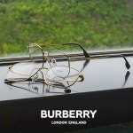 버버리안경 1352D BURBURRY 다각형 메탈 빅사이즈 : 데이안경