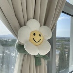 바이뷰틸리티 플라워 스마일 커튼 타이백 커튼 장식 인형 : 바이뷰틸리티