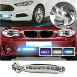 바람개비 풍력 데이라이트 차량용 전원배선 X 안개등 오토바이 자동차 주행등 1P낱개 : 만물공구