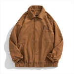 코치 스타디움 봄버 자켓 질감 스웨이드 재킷 남성 가을 새 편지 자수 유행 : 굳즈토어