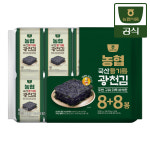 농협식품 국산 들기름 광천김 4g 16봉(8+8) : 농협식품