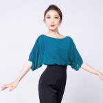 라틴 댄스복 상의 현대 무용 탑 루즈 핏 메쉬 망사 점프 슈트 CC36 : 정말 조아