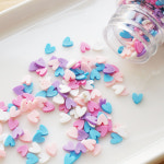 5mm 하트 폴리머 클레이 파츠 2color 15g 레진아트 네일아트 하트네일 : 케이라드