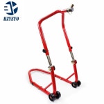 오토바이리프트 오토바이 스탠드 부품 정비 HZYEYO 오토바이 스탠드 자전거 앞 바퀴 지원 프레임 Swingarm 리프트 모토 숍 수리 도구, T-003... 