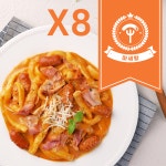 [마세왕] 로제떡볶이 8개(16인분) 누들떡 밀떡 크림 치즈떡볶이 문방구 떡볶킹 : 다름달음