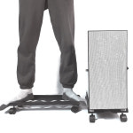 컴퓨터받침대 본체받침대 데스크탑 PC 스틸 거치대 : 홈데코레