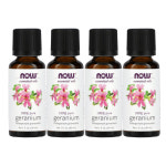 NOW Foods 에센셜 오일 제라늄 1fl oz(30ml) x 4 : 엘로우프리지어2