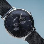 [베링] 14240-303 남성용 클래식 142 블루/실버 40mm : 마션틴트