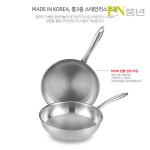 PN풍년 위더스 프로라인 IH 프라이팬 28Cm 스테인리스 통3중/무광 엠보 인덕션 : 에이치컴퍼니 주식회사
