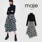 Maje 마쥬 타탄체크 트롱프뢰유 원피스 JNA6266 MFPRO02719 [관부가세 포함] : 티오티셀러