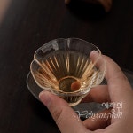 [다도 다기 보이차] 예향원 핸드메이드 수정유리 플라워 찻잔 C-5265 : 예향원