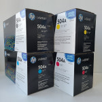 (9) CE250A CE251A CE252A CE253A 4색 세트 (정품) 504A : 동산커머스