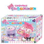 산리오 시나모롤 마이멜로디 쿠로미 폼폼푸린 헬로키티 입체 스티커 메이커 만들기 장난감 : 러브베비
