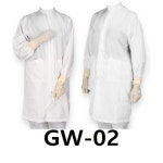 제전복 QPRO C카라 기본가운 GW-02 케이엠 보호복 방진복 크린룸용 제전복 : 제게몰