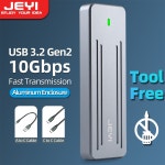 JEYI M.2 NVME 알루미늄 공구가 필요 SSD 인클로저 USB3.2 타입-C Gen2 마그네틱 하 라이브 케이스 PCIe NVMe 2280/60/42/30 용 : 호야네... 
