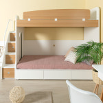 에보니아 에덴 벙커침대 EQ112 사다리 안전가드 H형책상 옷장 B 수퍼싱글 침대프레임 : 에보니아 본사몰