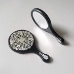 한국 전통 휴대용거울 나전칠기 미니 자개 손거울 외국인선물 : 드리다샵