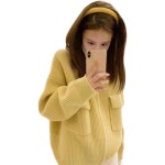 하이넥 집업 가디건 sw18 : 더블에스커머s