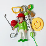 플레이모빌 봄날 꿈같은 라운딩! 보스톤백키링 보스턴백키링 골프백키링 캐디백키링 이니셜키링 : 몽키링